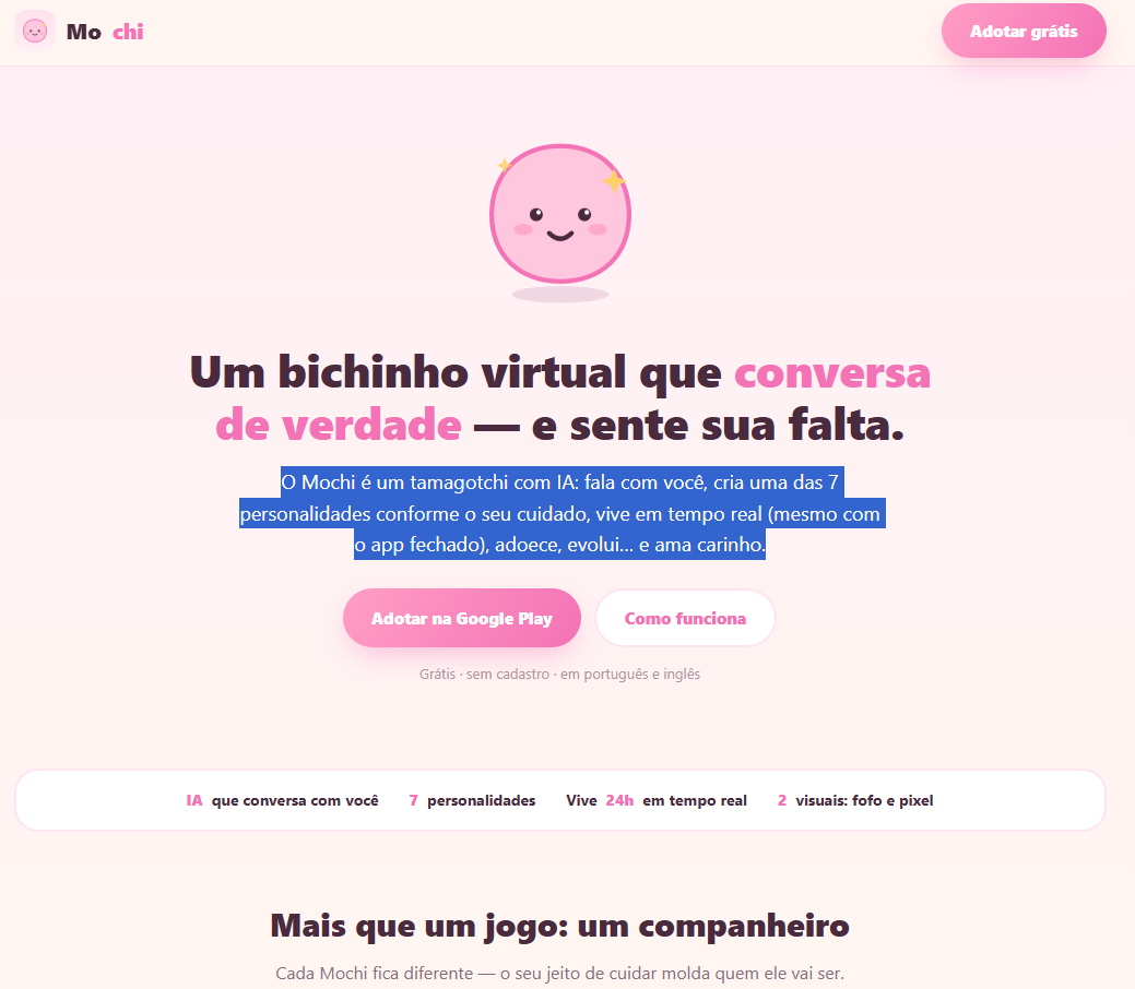 Mochi - Bichinho Virtual